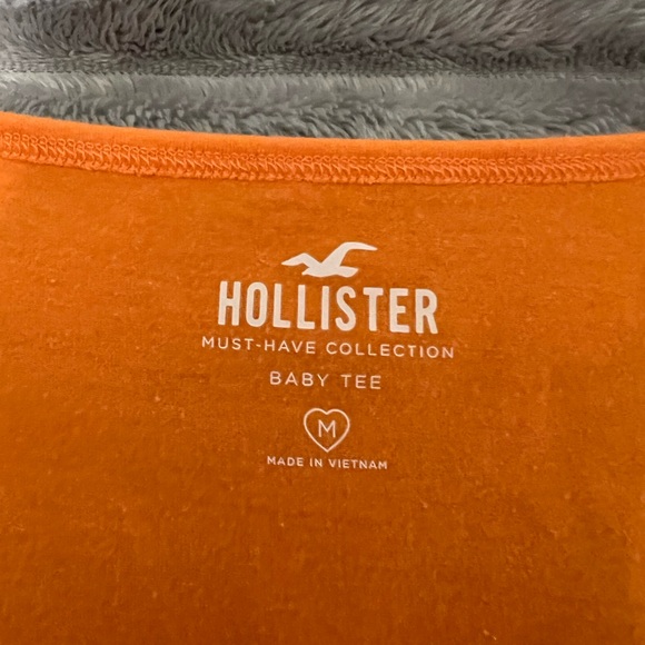 Hollister orange square neck baby tee cropped - Picture 3 of 3